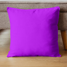 Almofada Cor Sólida Neon Purple | Clássico