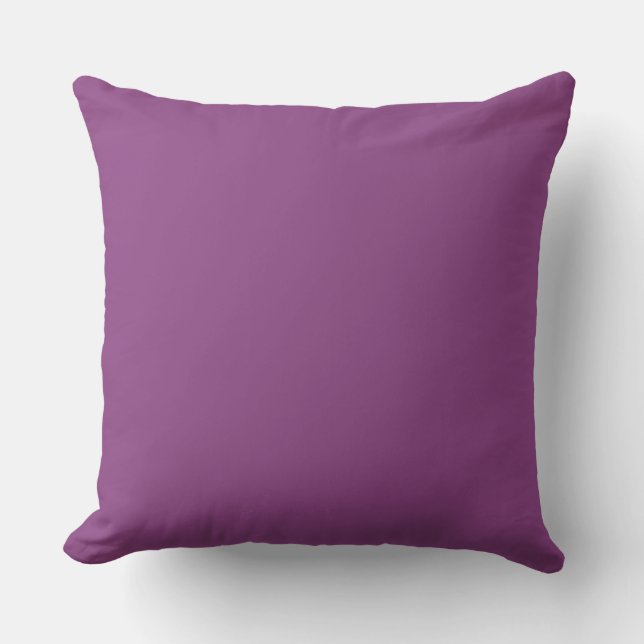 Almofada Cor Sólida: Roxo Ameixa (Frente)
