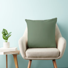 Almofada Cor Sólida Verde Mínima Moderna
