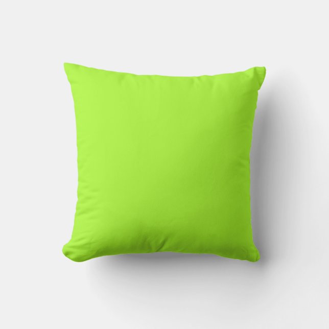 Almofada Cor Sólido Verde Amarelo Simples (Frente)