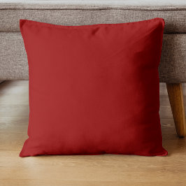 Almofada Cor Sólido Vermelho Crimson | Clássico | Elegante