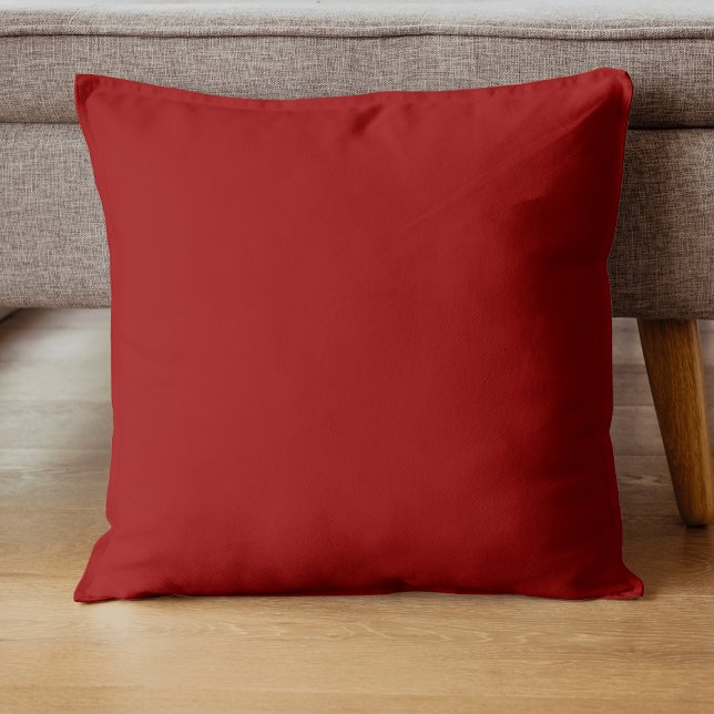 Almofada Cor Sólido Vermelho Crimson | Clássico | Elegante (Criador carregado)