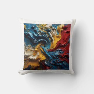 Almofada Cor vermelha azul