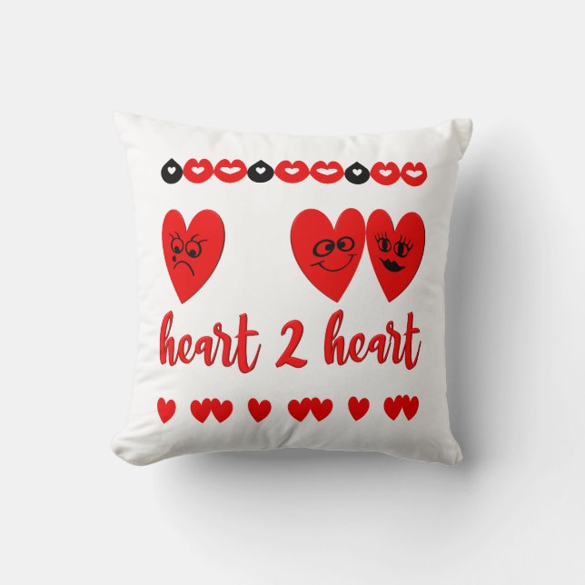 Almofada Coração a Coração (Frente)