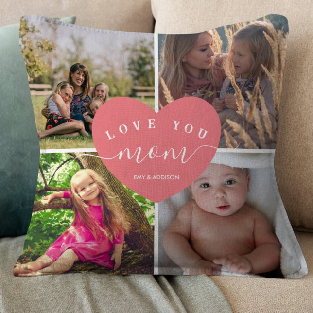 Almofada Coração Blush Pink Personalizado Presente Melhor M (Criador carregado)