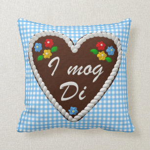 Almofada Coração de Oktoberfest "mim Di do mog "