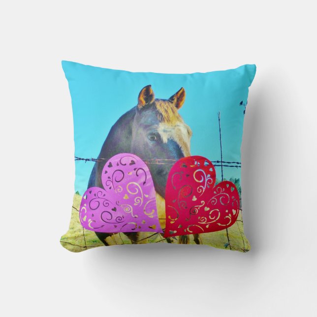 Almofada Coração do Namorados Marrom Miniatura (Frente)