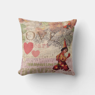 Almofada Coração Doce Coração Amor Valentine Querubim
