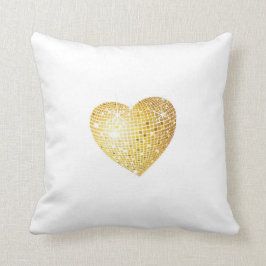 Almofada Coração Dourado