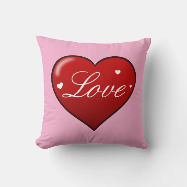 Almofada Coração Elegante "Amor" (Frente)