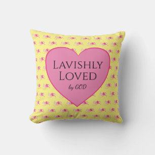 Almofada Coração Rosa LAVISHLY AMADO