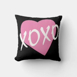 Almofada Coração Rosa XOXO do namorados
