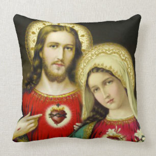 Almofada Coração sagrado da mãe Mary do Virgin de Jesus