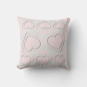 Almofada Corações de Amor Rosa - Travesseiro