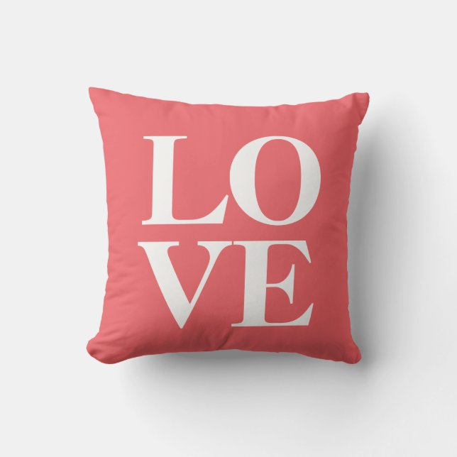 Almofada Coral do travesseiro | do amor (Frente)