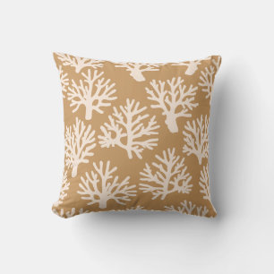Almofada Coral Drift Brown Cream