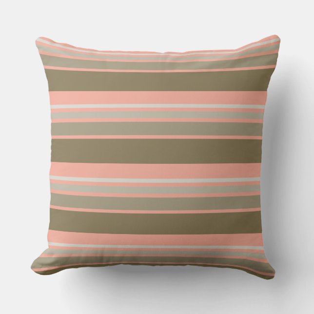 Almofada Coral e banda de ouro (Frente)