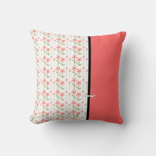 Almofada Coral Floral American MoJo Travesseiro decorativo