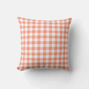 Almofada Coral Gingham Pattern