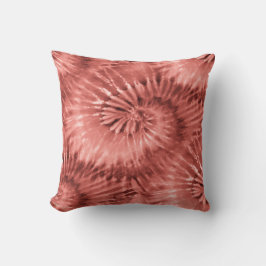 Almofada Coral ou Salmon Tie Dye Starburst
