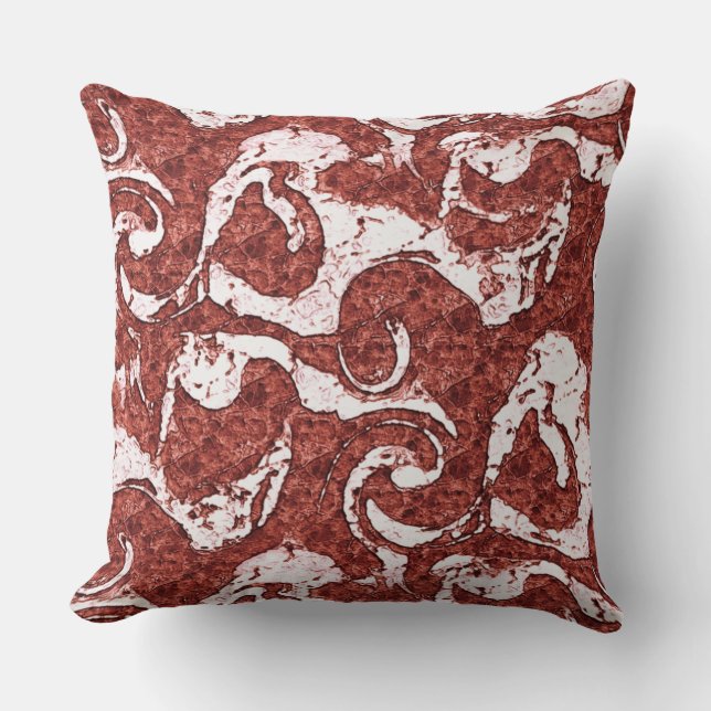 Almofada Coral rochoso e manchas brancas (Frente)