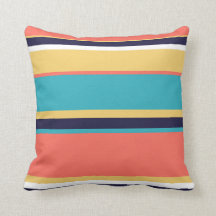 Coral vivo, listras azuis e amarelas