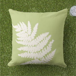 Almofada Cores de Fundo Personalizadas do Woodland Fern Lea