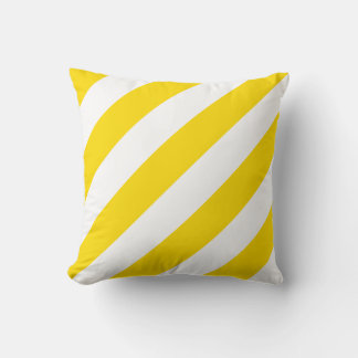 Almofada Cores de Tendência Branco Amarelo Modelo Moderno