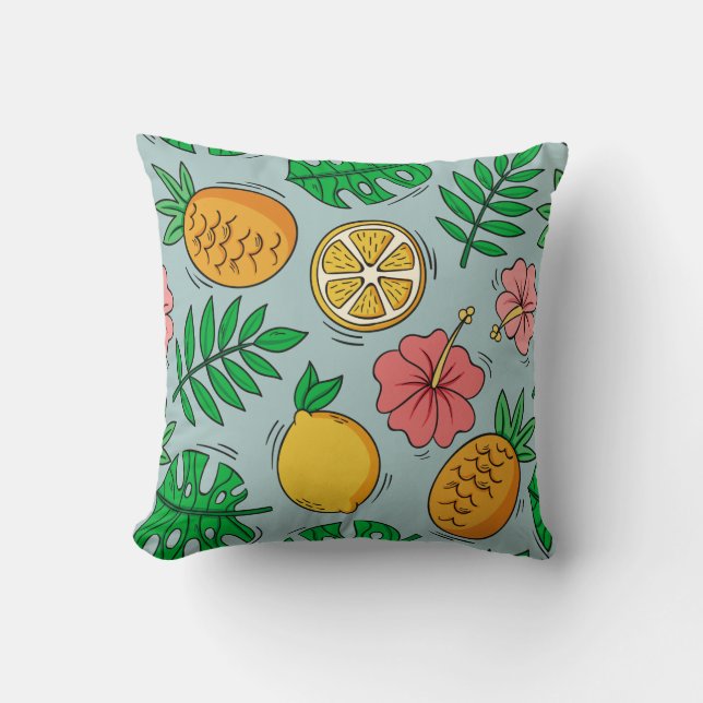 Almofada Cores de Verão exóticas (Frente)