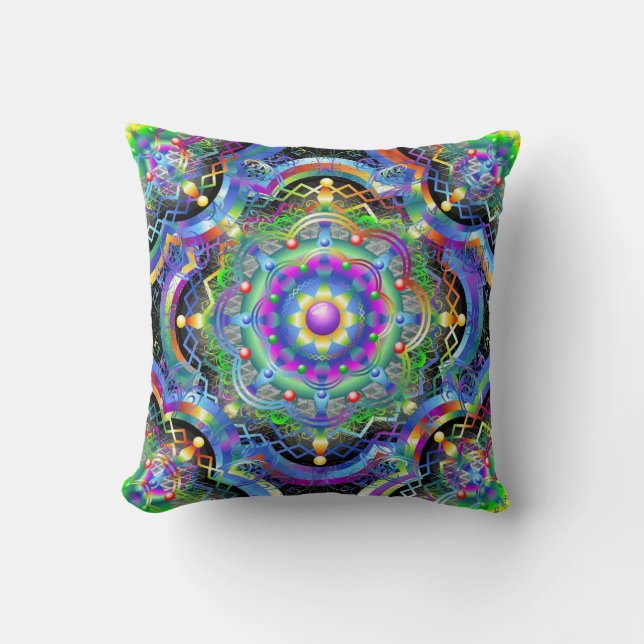 Almofada Cores do Universo Mandala (Frente)