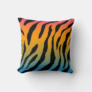 Almofada Corey Tiger 80s Vintage Neon Listras de Animal