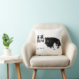 Almofada Corgi Descansando com Tranquilidade