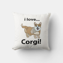 Almofada Corgi I Love Corgi