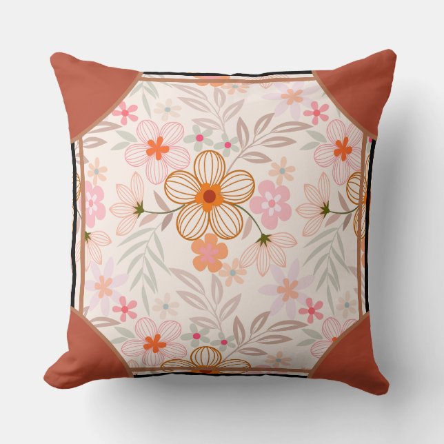 Almofada Cornerstone Blossom Laranja (Frente)