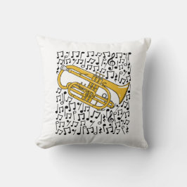 Almofada Cornet Musical Notes Cornetista Brass Musical