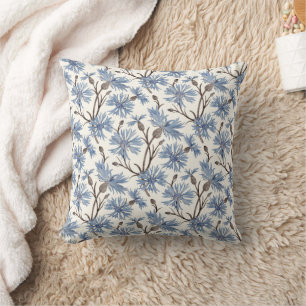Almofada Cornflower (Pewter/Floral White) - Travesseiro dec