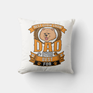 Almofada Coroa de Impressões de Pata do Cachorro Chow Dad