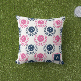 Almofada Coroa de Louros de Pickleball Preppy – Azul Marinh