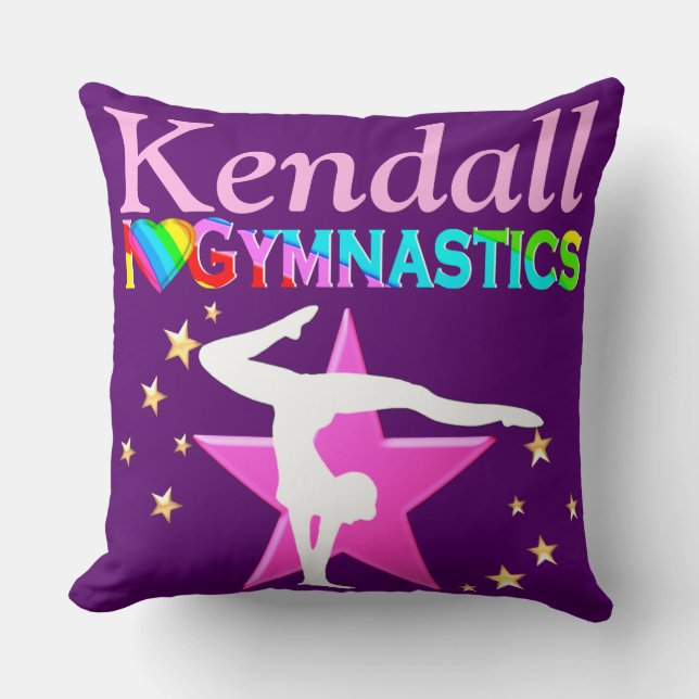 ALMOFADA COROSO EU AMO TRAVESSEIRO PERSONALIZADO GINÁSTICO (Frente)