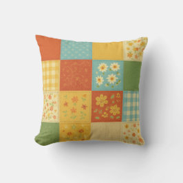 Almofada Corpo Azul Amarelo Inclinado Farmhouse Russo