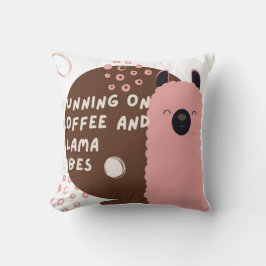 Almofada correndo em café e lama vibes design