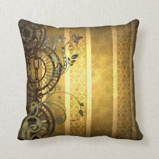 Almofada Correntes de Steampunk e floral
