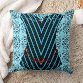 Almofada Corset Girly Time Formas geométricas cianas Empurr