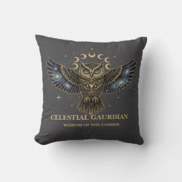 Almofada Coruja Celestial Guardiã Cósmica