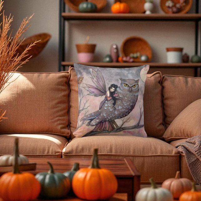 Almofada Coruja de Amizade e Travesseiro decorativo Fada (Criador carregado)