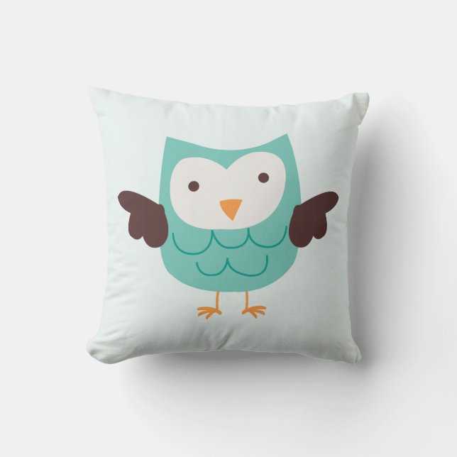 Almofada Coruja de Aqua (Frente)