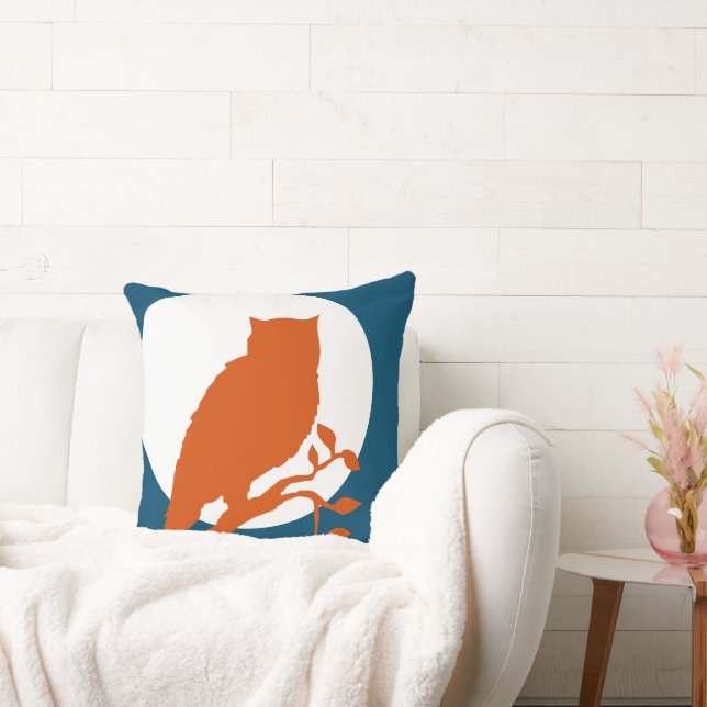 Almofada Coruja no Travesseiro decorativo da Lua (Sofá)