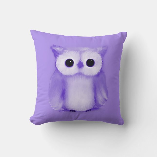 Almofada Coruja Roxa (Frente)