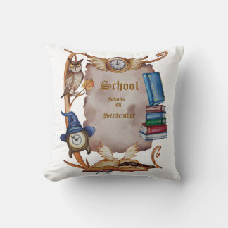 Almofada Coruja Vintage para voltar à escola