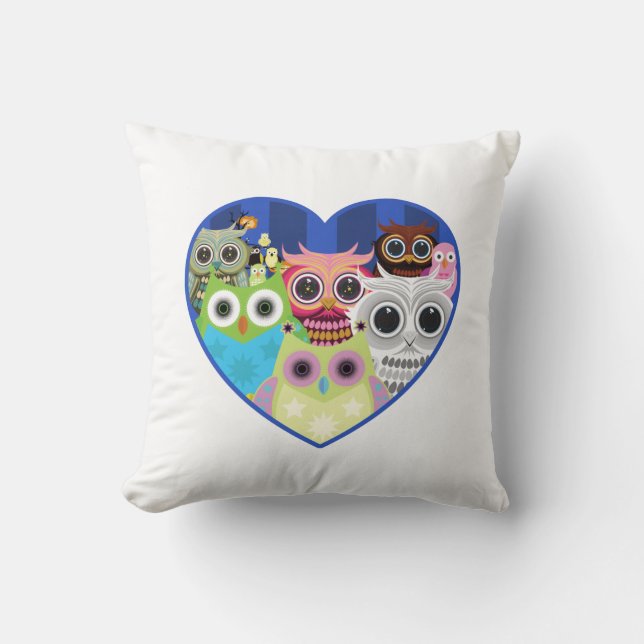 Almofada Corujas de Amor (Frente)